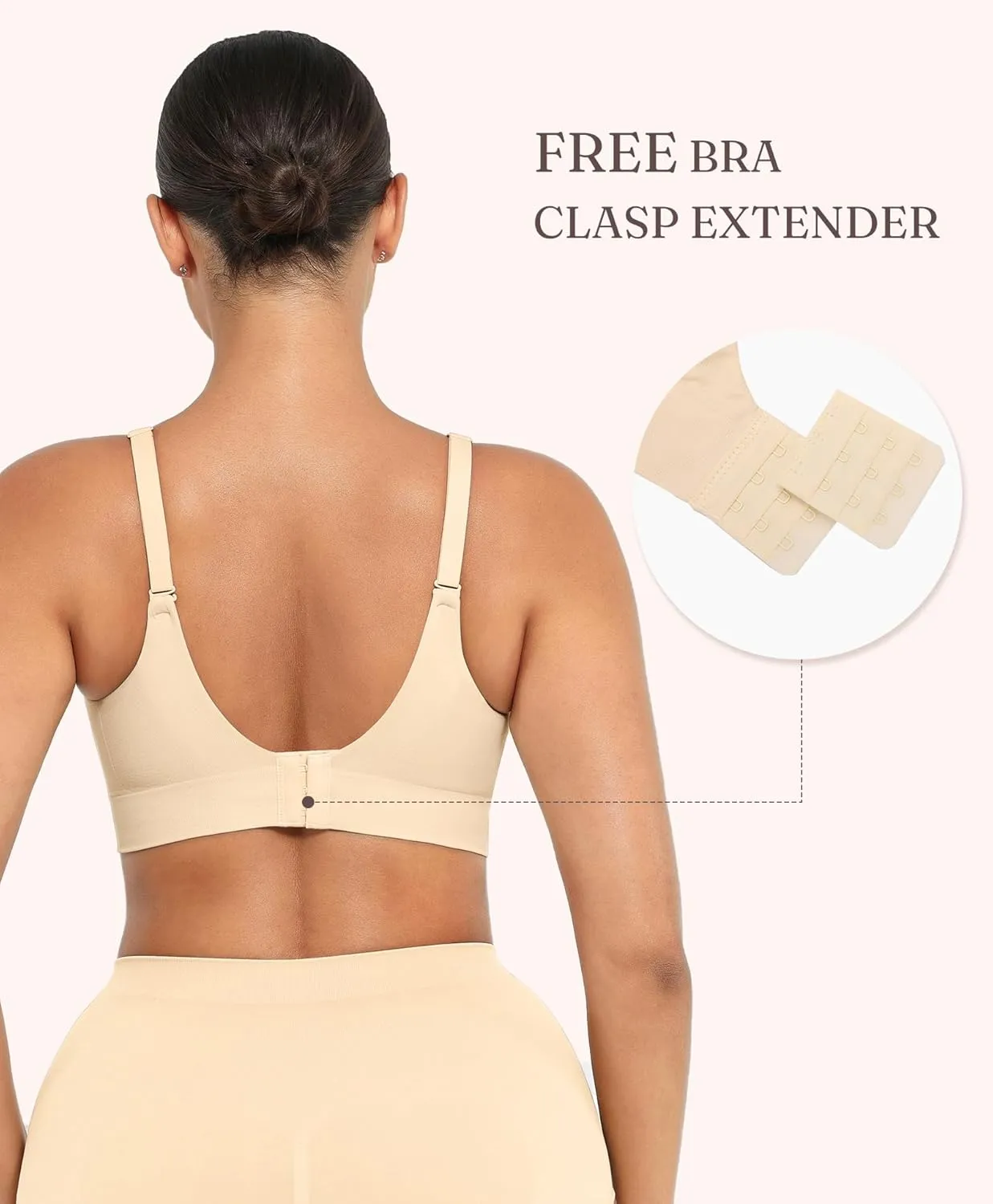 FeelinGirl Wireless Supportive Bra for Women, Seamless Comfort Bralettes No Underwire Full Coverage Everyday Bras