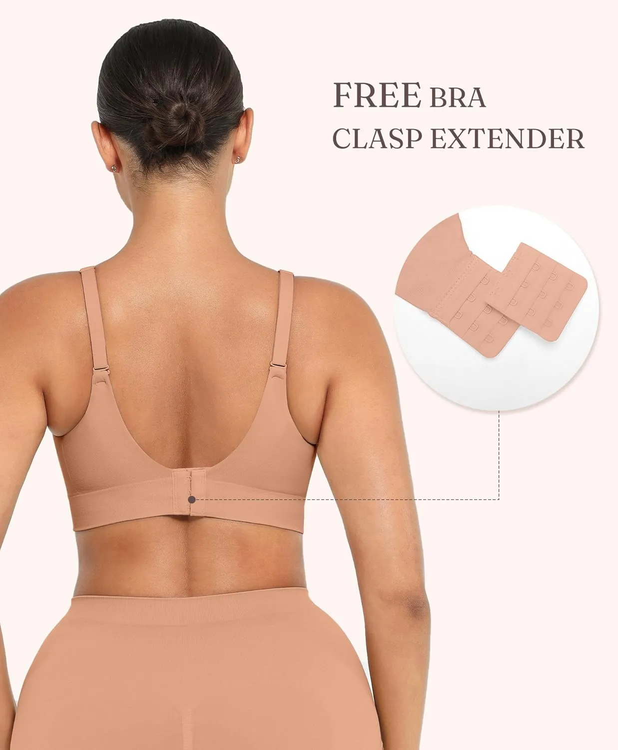FeelinGirl Wireless Supportive Bra for Women, Seamless Comfort Bralettes No Underwire Full Coverage Everyday Bras