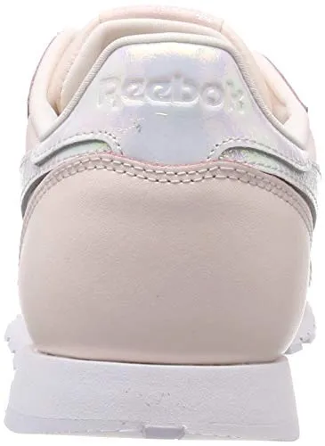 Reebok Classic Leather Gymnastics Shoes, Pink (Pale Pink/White Pale Pink/White), 13 UK Child