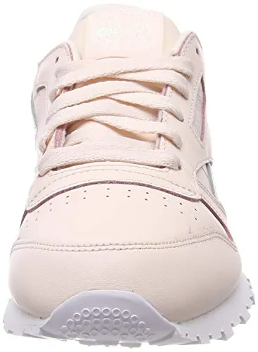 Reebok Classic Leather Gymnastics Shoes, Pink (Pale Pink/White Pale Pink/White), 13 UK Child