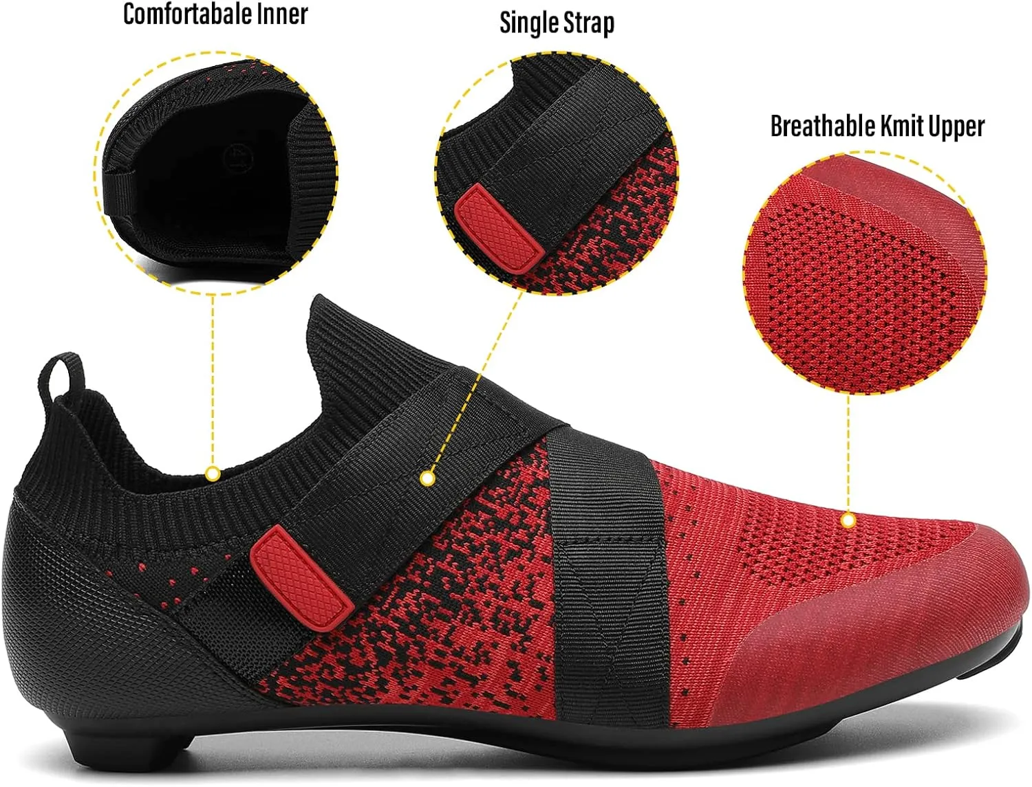 Unisex Cycling Shoes Compatible with Peloton Bike & SPD Indoor Road Riding Biking Bike Shoes with Delta Cleats Included for Men Women